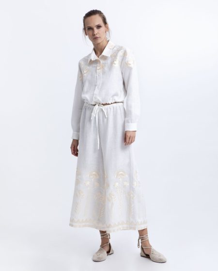 PANTS CROPPED PAPYRUS